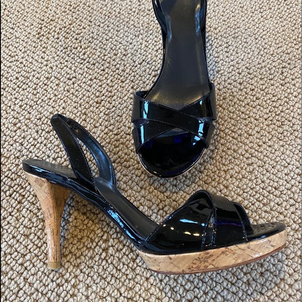 2 ½ high sandal with small cork platform